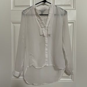 White button down blouse from H&M